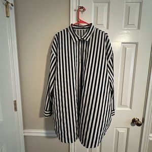 SHEIN oversized button down shirt